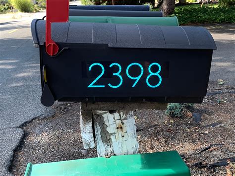 plastic mailbox numbers